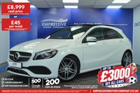 USED 2017 17 MERCEDES-BENZ A CLASS 1.5 A180d AMG Line (Premium Plus) Hatchback 5dr Diesel Manual Euro 6 (s/s) (109 ps) &pound;20 ROAD TAX - PREMIUM+ SPEC