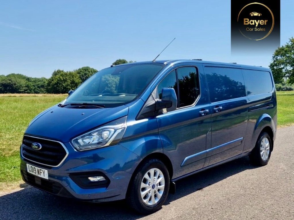 USED 2019 19 FORD TRANSIT CUSTOM 2.0 300 EcoBlue Limited Panel Van 5dr Diesel Auto L2 H1 Euro 6 (s/s) (130 ps) FINANCE AVAILABLE
