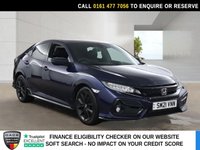 USED 2021 21 HONDA CIVIC 1.5 VTEC Turbo Sport Hatchback 5dr Petrol Manual Euro 6 (s/s) (182 ps) FULL DEALER HISTORY+SAT NAV