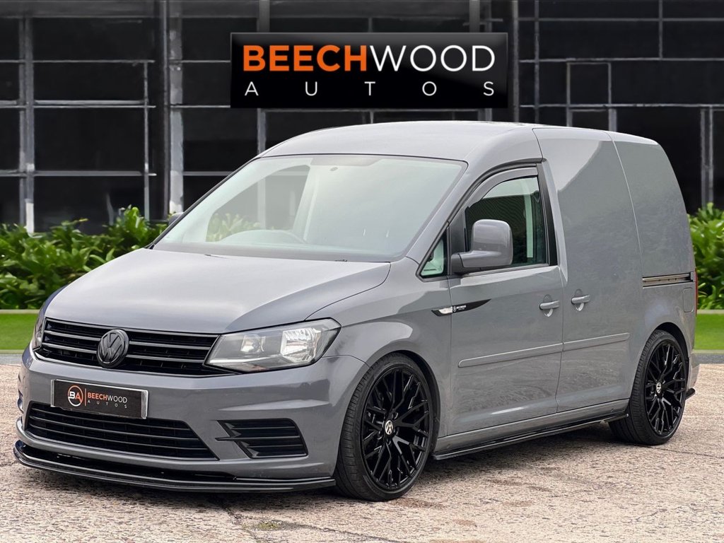 USED 2018 18 VOLKSWAGEN CADDY 2.0 TDI C20 BlueMotion Tech Trendline Panel Van 5dr Diesel Manual SWB Euro 6 (s/s) (102 ps) AIR CON / COILOVERS / NEW 19'S