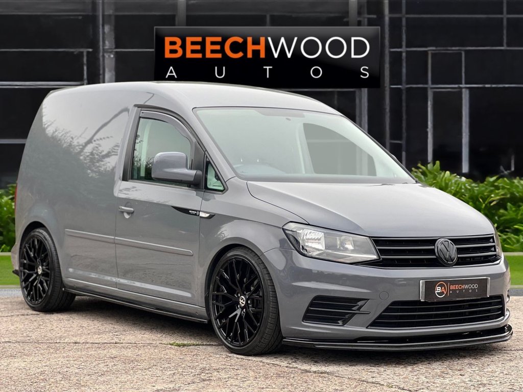 USED 2018 18 VOLKSWAGEN CADDY 2.0 TDI C20 BlueMotion Tech Trendline Panel Van 5dr Diesel Manual SWB Euro 6 (s/s) (102 ps) AIR CON / COILOVERS / NEW 19'S