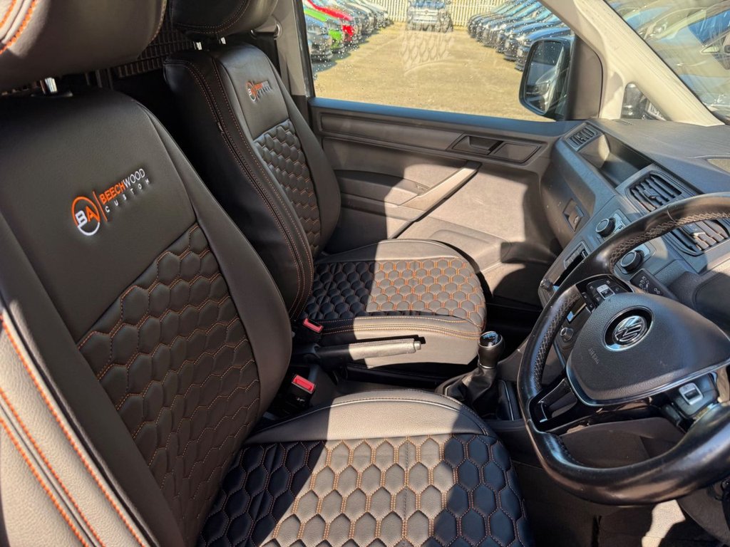 USED 2018 18 VOLKSWAGEN CADDY 2.0 TDI C20 BlueMotion Tech Trendline Panel Van 5dr Diesel Manual SWB Euro 6 (s/s) (102 ps) AIR CON / COILOVERS / NEW 19'S