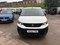 USED 2022 22 PEUGEOT PARTNER 1.5 BlueHDi 1000 Professional Premium Standard Panel Van SWB Euro 6 5dr S/history, 1 owner, CarPlay