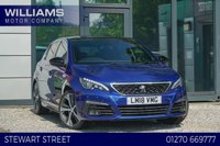 USED 2018 18 PEUGEOT 308 1.2 PureTech GT Line Hatchback 5dr Petrol Manual Euro 6 (s/s) (130 ps) 