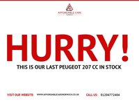 USED 2010 10 PEUGEOT 207 CC 1.6 VTi Allure Convertible 2dr Petrol Manual Euro 5 (120 ps) 