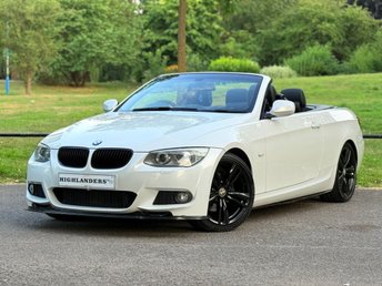 2013 BMW 3 SERIES 2.0 320D M SPORT CONVERTIBLE M PERFORMANCE KIT BLACK PACK HEATED LEATHER PRIVACY 2DR DIESEL MANUAL EURO 5 (S/S) (184 PS) £7990.00