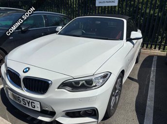 2016 BMW 2 SERIES 2.0 218d M Sport Convertible 2dr Diesel Manual Euro 6 (s/s) (150 ps) &pound;12490.00