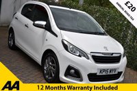 USED 2015 15 PEUGEOT 108 1.2 VTi PURETECH ALLURE TOP! 5 DOOR 81 BHP Camera / Roof / &pound;20 Road Tax