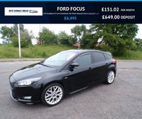 USED 2016 66 FORD FOCUS 1.0T ST-LINE 2016,Sat Nav,Bluetooth,DAB,60MPG,�&pound;20 Road Tax,F.S.H Sat Nav,Air Con,Bluetooth,DAB,F.S.H,&pound;20 Road Tax