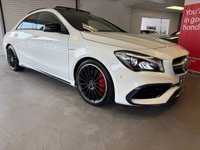 USED 2018 68 MERCEDES-BENZ CLA 2.0 CLA45 AMG Coupe 4dr Petrol 7G-DCT 4MATIC Euro 6 (s/s) (360 ps) HARMON KARDON! MEMORY PACK!