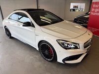 USED 2018 68 MERCEDES-BENZ CLA 2.0 CLA45 AMG Coupe 4dr Petrol 7G-DCT 4MATIC Euro 6 (s/s) (360 ps) HARMON KARDON! MEMORY PACK!