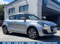 USED 2022 22 SUZUKI SWIFT 1.2 Dualjet MHEV SZ-L Hatchback 5dr Petrol Hybrid Manual Euro 6 (s/s) (83 ps) SAT NAV + CRUISE + CAR PLAY + AIR CON + 2 KEYS