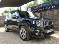 USED 2020 69 JEEP RENEGADE 1.3 GSE T4 Limited SUV 5dr Petrol DDCT Euro 6 (s/s) (150 ps) HEATED STEERING WHEEL & SEATS, FSH