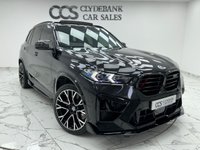 USED 2022 72 BMW X5 M 4.4i V8 Competition SUV 5dr Petrol Auto xDrive Euro 6 (s/s) (625 ps) Finished In Black Sapphire, This X5M Comes With The Comfort Plus Package Which Includes Four Zone Climate Control, Heated Rear Seats, Massage Seats & Soft Close Doors. The X5M Also Contains The Technology Plus Package That Comprises The Heads Up Display, Driving Assistant Pro & Parking Assistant Plus. Bowers And Wilkins Diamond Surround Sound System, Sky Lounge Glass Panoramic Roof, BMW Visibility Package, Heated And Cooled Memory Seats, 2 Keys, Service History, 12 Months MOT, 3 Months Warranty.