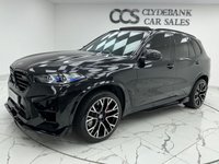 USED 2022 72 BMW X5 M 4.4i V8 Competition SUV 5dr Petrol Auto xDrive Euro 6 (s/s) (625 ps) Finished In Black Sapphire, This X5M Comes With The Comfort Plus Package Which Includes Four Zone Climate Control, Heated Rear Seats, Massage Seats & Soft Close Doors. The X5M Also Contains The Technology Plus Package That Comprises The Heads Up Display, Driving Assistant Pro & Parking Assistant Plus. Bowers And Wilkins Diamond Surround Sound System, Sky Lounge Glass Panoramic Roof, BMW Visibility Package, Heated And Cooled Memory Seats, 2 Keys, Service History, 12 Months MOT, 3 Months Warranty.