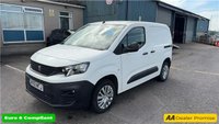 2021 PEUGEOT PARTNER White 1.5 BlueHDi Professional van, 18,000 miles, Euro 6, 5-Speed manual, 8in Touchscreen, DAB, Bluetooth, A/C, Rear sensors. Plus VAT @ 20%! &pound;11799.00