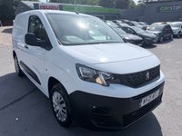 2021 PEUGEOT PARTNER White 1.5 BlueHDi Professional van, 18,000 miles, Euro 6, 5-Speed manual, 8in Touchscreen, DAB, Bluetooth, A/C, Rear sensors. Plus VAT @ 20%! &pound;11799.00