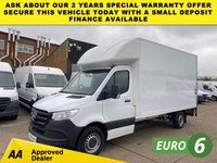 USED 2021 21 MERCEDES-BENZ SPRINTER 2.1 316 CDI PROGRESSIVE L3 LUTON LWB BOX TAIL LIFT VAN RWD 161BHP. EURO 6 ULEZ. FINANCE. PX 1 OWNER. 316 CDI PROGRESSIVE. L3 LUTON TAIL LIFT. PX.