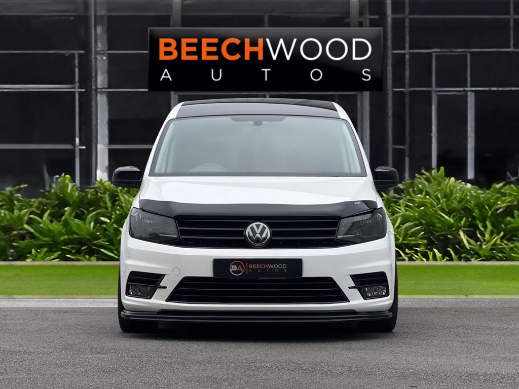 USED 2018 18 VOLKSWAGEN CADDY 2.0 TDI C20 BlueMotion Tech Highline Panel Van 5dr Diesel Manual SWB Euro 6 (s/s) (102 ps) ** GOLF GTI INTERIOR **