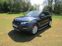 USED 2012 62 LAND ROVER RANGE ROVER EVOQUE 2.2 eD4 Pure 5 door 2WD Diesel Metallic blue with tan leather.