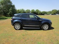 USED 2012 62 LAND ROVER RANGE ROVER EVOQUE 2.2 eD4 Pure 5 door 2WD Diesel Metallic blue with tan leather.