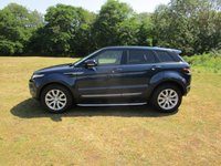 USED 2012 62 LAND ROVER RANGE ROVER EVOQUE 2.2 eD4 Pure 5 door 2WD Diesel Metallic blue with tan leather.