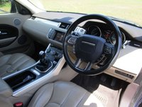 USED 2012 62 LAND ROVER RANGE ROVER EVOQUE 2.2 eD4 Pure 5 door 2WD Diesel Metallic blue with tan leather.