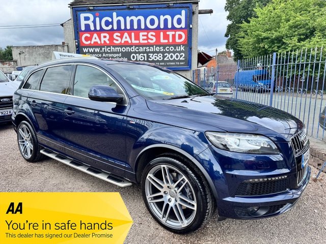 View our Audi Q7 3.0 TDI V6 S line Plus SUV 5dr Diesel Tiptronic quattro Euro 5 (s/s) (245 ps)
