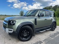 USED 2020 70 LAND ROVER DEFENDER 110 2.0 SD4 S SUV 5dr Diesel Auto 4WD Euro 6 (s/s) (200 ps) HEATED & COOLED FRONT SEATS + HEATED STEERING WHEEL + MERIDIAN SOUND SYSTEM + APPLE CARPLAY/ANDROID AUTO + 360 DEGREE PARKING AID WITH PARKING SENSORS + FINISHED IN PANGEA GREEN + DAB RADIO + CRUISE CONTROL + 10' TOUCHSCREEN DISPLAY + PRIVACY GLASS + AUTOMATIC HEADLIGHTS + LANE KEEP ASSIST + TRAFFIC SIGN RECOGNITION + 12-WAY SEMI POWERED FRONT SEATS + 19' BLACK ALLOY WHEELS WITH TPMS