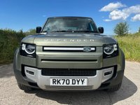 USED 2020 70 LAND ROVER DEFENDER 110 2.0 SD4 S SUV 5dr Diesel Auto 4WD Euro 6 (s/s) (200 ps) HEATED & COOLED FRONT SEATS + HEATED STEERING WHEEL + MERIDIAN SOUND SYSTEM + APPLE CARPLAY/ANDROID AUTO + 360 DEGREE PARKING AID WITH PARKING SENSORS + FINISHED IN PANGEA GREEN + DAB RADIO + CRUISE CONTROL + 10' TOUCHSCREEN DISPLAY + PRIVACY GLASS + AUTOMATIC HEADLIGHTS + LANE KEEP ASSIST + TRAFFIC SIGN RECOGNITION + 12-WAY SEMI POWERED FRONT SEATS + 19' BLACK ALLOY WHEELS WITH TPMS