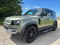 USED 2020 70 LAND ROVER DEFENDER 110 2.0 SD4 S SUV 5dr Diesel Auto 4WD Euro 6 (s/s) (200 ps) HEATED & COOLED FRONT SEATS + HEATED STEERING WHEEL + MERIDIAN SOUND SYSTEM + APPLE CARPLAY/ANDROID AUTO + 360 DEGREE PARKING AID WITH PARKING SENSORS + FINISHED IN PANGEA GREEN + DAB RADIO + CRUISE CONTROL + 10' TOUCHSCREEN DISPLAY + PRIVACY GLASS + AUTOMATIC HEADLIGHTS + LANE KEEP ASSIST + TRAFFIC SIGN RECOGNITION + 12-WAY SEMI POWERED FRONT SEATS + 19' BLACK ALLOY WHEELS WITH TPMS