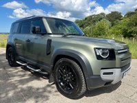 USED 2020 70 LAND ROVER DEFENDER 110 2.0 SD4 S SUV 5dr Diesel Auto 4WD Euro 6 (s/s) (200 ps) HEATED & COOLED FRONT SEATS + HEATED STEERING WHEEL + MERIDIAN SOUND SYSTEM + APPLE CARPLAY/ANDROID AUTO + 360 DEGREE PARKING AID WITH PARKING SENSORS + FINISHED IN PANGEA GREEN + DAB RADIO + CRUISE CONTROL + 10' TOUCHSCREEN DISPLAY + PRIVACY GLASS + AUTOMATIC HEADLIGHTS + LANE KEEP ASSIST + TRAFFIC SIGN RECOGNITION + 12-WAY SEMI POWERED FRONT SEATS + 19' BLACK ALLOY WHEELS WITH TPMS