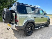 USED 2020 70 LAND ROVER DEFENDER 110 2.0 SD4 S SUV 5dr Diesel Auto 4WD Euro 6 (s/s) (200 ps) HEATED & COOLED FRONT SEATS + HEATED STEERING WHEEL + MERIDIAN SOUND SYSTEM + APPLE CARPLAY/ANDROID AUTO + 360 DEGREE PARKING AID WITH PARKING SENSORS + FINISHED IN PANGEA GREEN + DAB RADIO + CRUISE CONTROL + 10' TOUCHSCREEN DISPLAY + PRIVACY GLASS + AUTOMATIC HEADLIGHTS + LANE KEEP ASSIST + TRAFFIC SIGN RECOGNITION + 12-WAY SEMI POWERED FRONT SEATS + 19' BLACK ALLOY WHEELS WITH TPMS