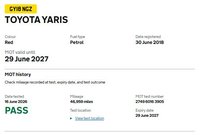 USED 2018 18 TOYOTA YARIS 1.5 VVT-i Icon Tech Hatchback 5dr Petrol CVT Euro 6 (111 ps) Full TOYOTA Service History  |  1 Owner From Brand New  |  2 Keys