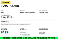 USED 2018 18 TOYOTA YARIS 1.5 VVT-h Icon Tech Hatchback 5dr Petrol Hybrid E-CVT Euro 6 (s/s) (100 ps) Full TOYOTA Service History  |  1 Owner From Brand New