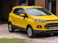 USED 2015 65 FORD ECOSPORT 1.5 Zetec 2WD Euro 5 5dr HEATED SEATS-REAR P/SENSORS