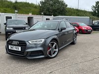 USED 2017 17 AUDI S3 2.0 TFSI Black Edition Sportback 5dr Petrol Manual quattro Euro 6 (s/s) (310 ps) 