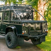 USED 2008 08 LAND ROVER DEFENDER 110 2.4 TDCi Pickup Double Cab 4dr Diesel Manual 4WD MWB Euro 4 (122 bhp) Ultimate Spectre-Inspired Defender.
