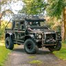 USED 2008 08 LAND ROVER DEFENDER 110 2.4 TDCi Pickup Double Cab 4dr Diesel Manual 4WD MWB Euro 4 (122 bhp) Ultimate Spectre-Inspired Defender.