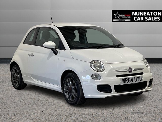 2014 64 FIAT 500 1.2 S Hatchback 3dr Petrol Manual Euro 6 (s/s) (69 bhp) BLACK LEATHER TRIMMED INTERIOR