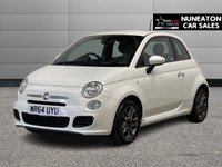 USED 2014 64 FIAT 500 1.2 S Hatchback 3dr Petrol Manual Euro 6 (s/s) (69 bhp) BLACK LEATHER TRIMMED INTERIOR