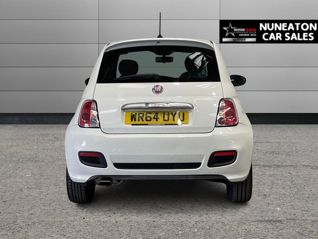 USED 2014 64 FIAT 500 1.2 S Hatchback 3dr Petrol Manual Euro 6 (s/s) (69 bhp) BLACK LEATHER TRIMMED INTERIOR