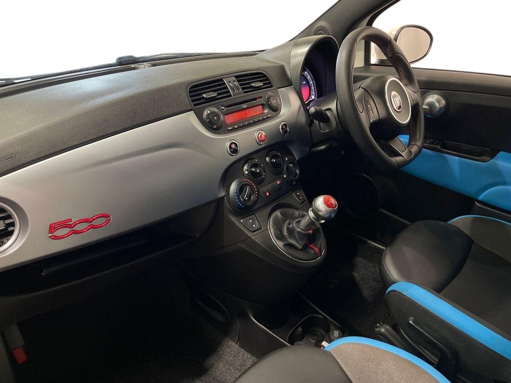 USED 2014 64 FIAT 500 1.2 S Hatchback 3dr Petrol Manual Euro 6 (s/s) (69 bhp) BLACK LEATHER TRIMMED INTERIOR