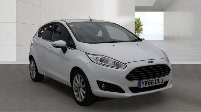 View our Ford Fiesta 1.0T EcoBoost Titanium Hatchback 5 Door Petrol Manual White Euro 6 1 Former Keeper Low Tax