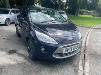 USED 2015 65 FORD KA 1.2 Zetec Black Edition Hatchback 3dr Petrol Manual Euro 6 (s/s) (69 ps) 3 FORMER KEEPER+&pound;20 ROAD TAX