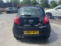 USED 2015 65 FORD KA 1.2 Zetec Black Edition Hatchback 3dr Petrol Manual Euro 6 (s/s) (69 ps) 3 FORMER KEEPER+&pound;20 ROAD TAX