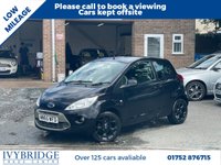 USED 2015 65 FORD KA 1.2 Zetec Black Edition Hatchback 3dr Petrol Manual Euro 6 (s/s) (69 ps) 3 FORMER KEEPER+&pound;20 ROAD TAX