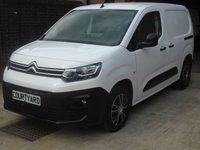 USED 2021 21 CITROEN BERLINGO 1.5 BlueHDi 1000 Enterprise M Panel Van 5dr Diesel Manual SWB Euro 6 (s/s) (100 ps) 6 MONTHS PARTS AND LABOUR WARRANTY