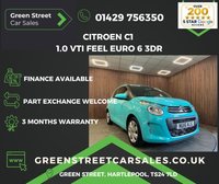 USED 2016 16 CITROEN C1 1.0 VTi Feel Euro 6 3dr Serviced+MOTd+3 Month Warranty