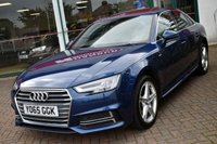 USED 2015 65 AUDI A4 2.0TFSi S-LINE SALOON S-TRONIC AUTO 187 BHP (EURO 6) Apple CarPlay / Sunroof / Cruise
